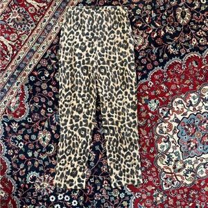 Reformation Animal Print Trousers